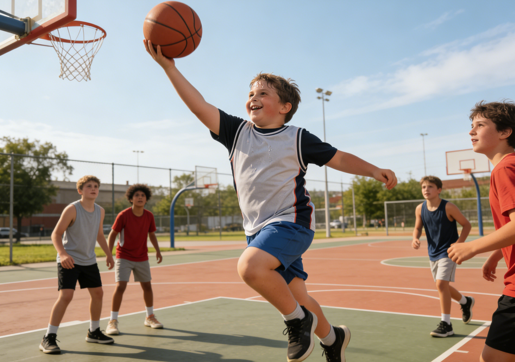 Complete set of children's weight loss exercises and abdominal toning workout guide