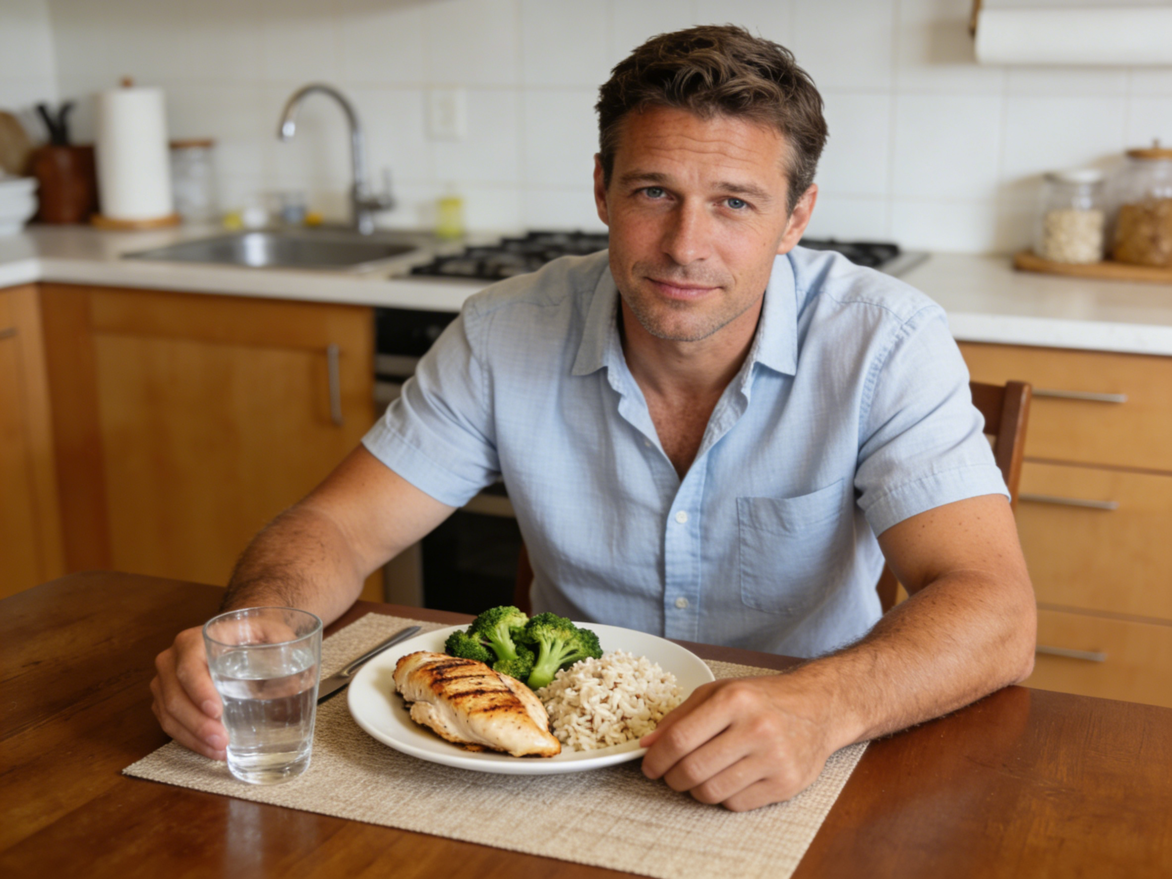 Men's dietary health: Establishing regular mealtimes and portion sizes, and adhering to the physiological principles of scientific alcohol consumption.