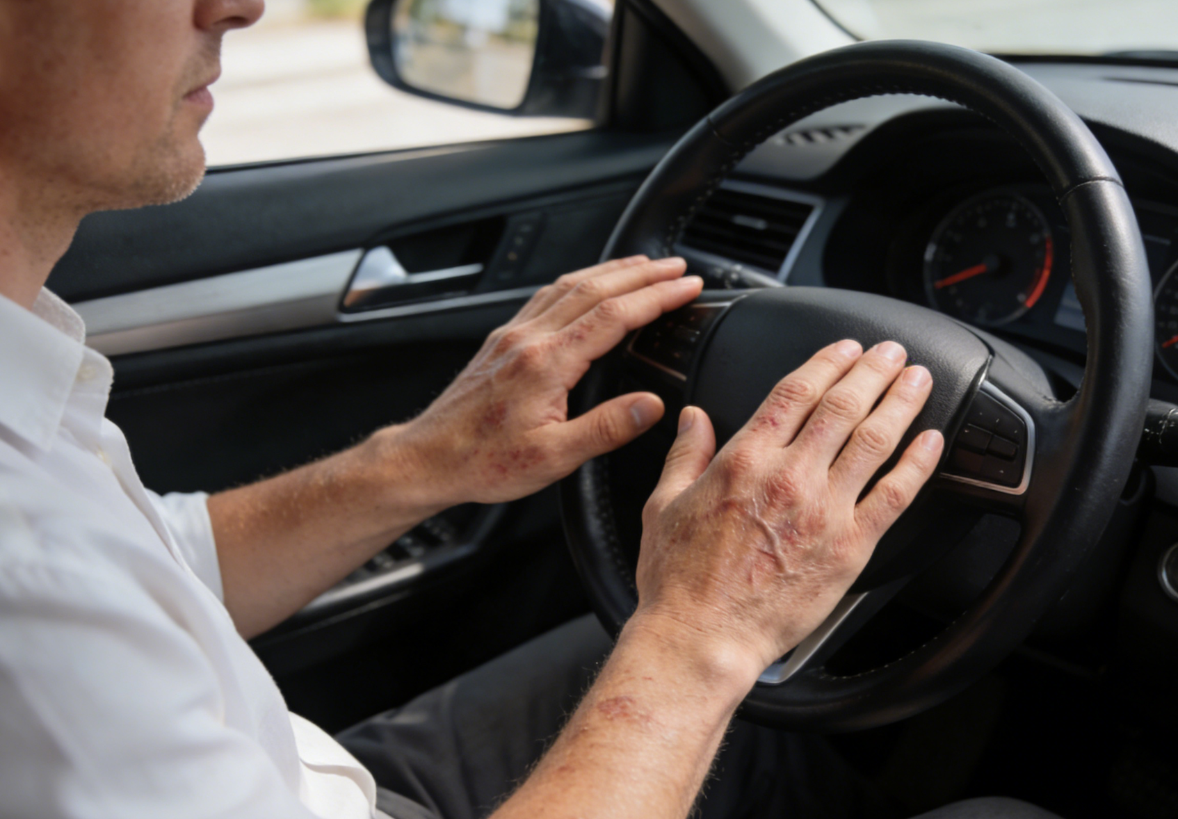 Skin abnormalities and driving safety: Diabetic patients need to be alert to blood sugar signals