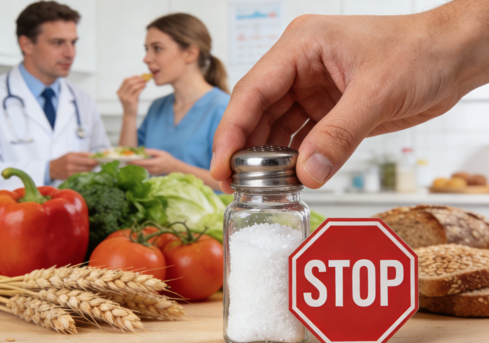 Dietary restrictions for patients with high blood sugar: The importance of limiting salt intake and chewing food thoroughly.