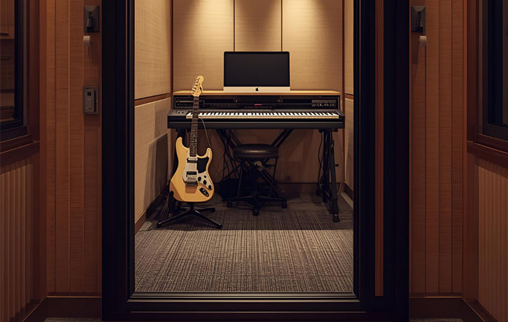 What effect does moisture content have on the sound absorption performance of glass wool?