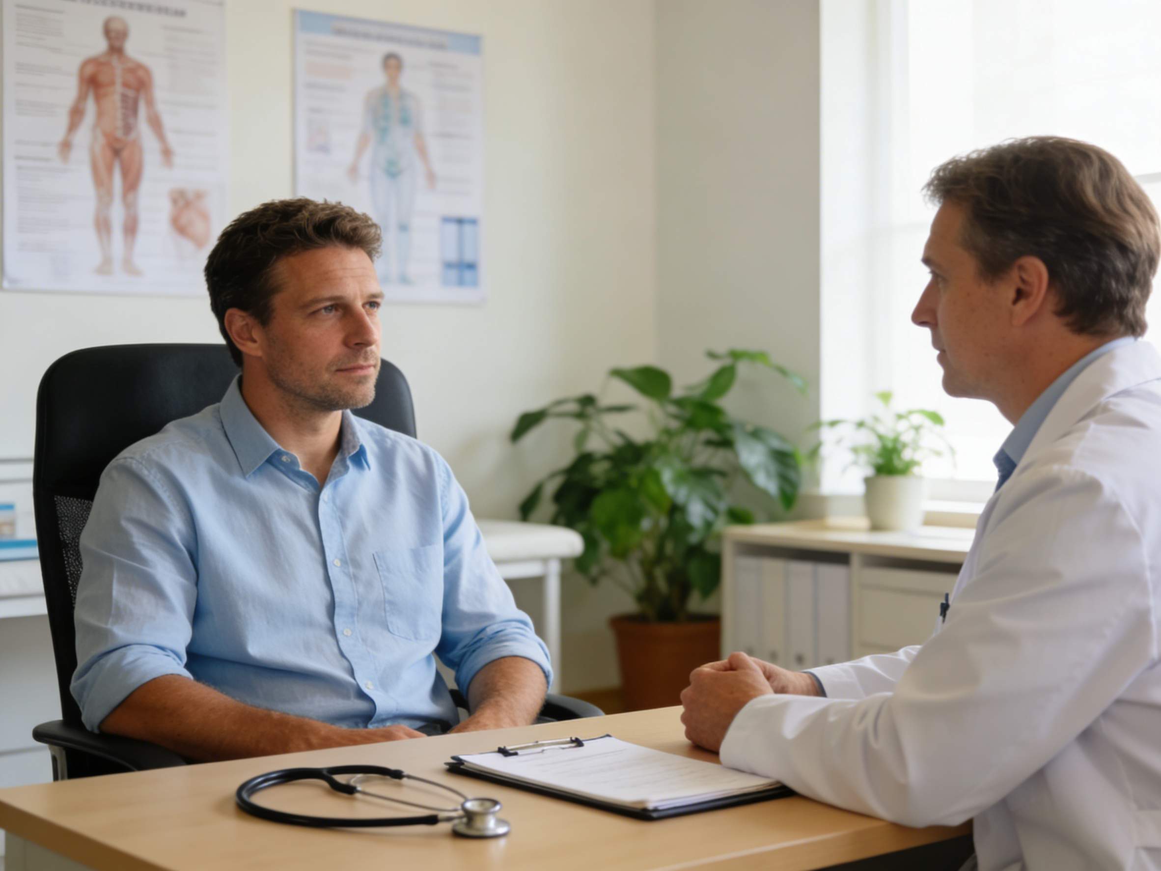 Male health care details in genital hygiene and skin problems